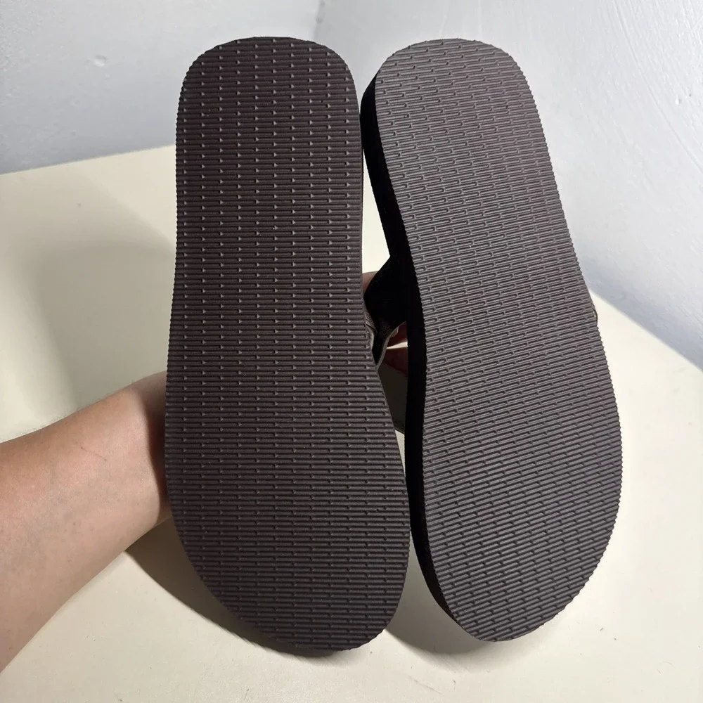 Reef Mens Brown Flip Flops Size 9,5 EU 43 Casual Thong-Style Beachwear Sandals